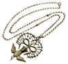 Antique Georgian St Esprit Silver Paste Pendant Necklace C.1820