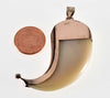 Antique Victorian Extra Large Faux Tiger Claw 9K Pendant C.1860