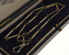 Antique Art Deco 14K Yellow Gold Watch Chain 14.5" C.1920 003664