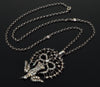 Antique Georgian St Esprit Silver Paste Pendant Necklace C.1820