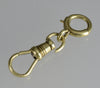 Victorian 14K Yellow Gold Dog Clip And Bolt Clasps Set For Pocket Watch Albert Chain 0391