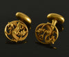 Art Nouveau 14K Gold Cufflinks by Carter, Gough & Co Gargoyle Griffin C.1900