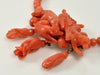 Antique Victorian Salmon Coral 14K Gold Necklace Earrings Set C.1860