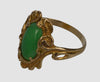 Art Nouveau Walton & Co 14K Gold Jadeite Jade Ring C.1900