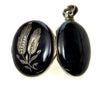 Victorian Enamel Seed Pearl Silver Locket Pendant C.1880