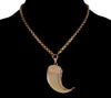 Antique Victorian Extra Large Faux Tiger Claw 9K Pendant C.1860