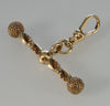 Antique Georgian 14K Gold T-Bar Fob Pendant With Swivel Clasp C.1820