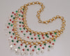 Early Miriam Haskell Gripoix Glass Crystal Festoon Necklace C.1930 003880