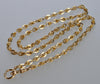 Antique Victorian 10K Gold Fancy Link Chain Necklace 19 1/2" C.1890 003873