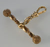 Antique Georgian 14K Gold T-Bar Fob Pendant With Swivel Clasp C.1820