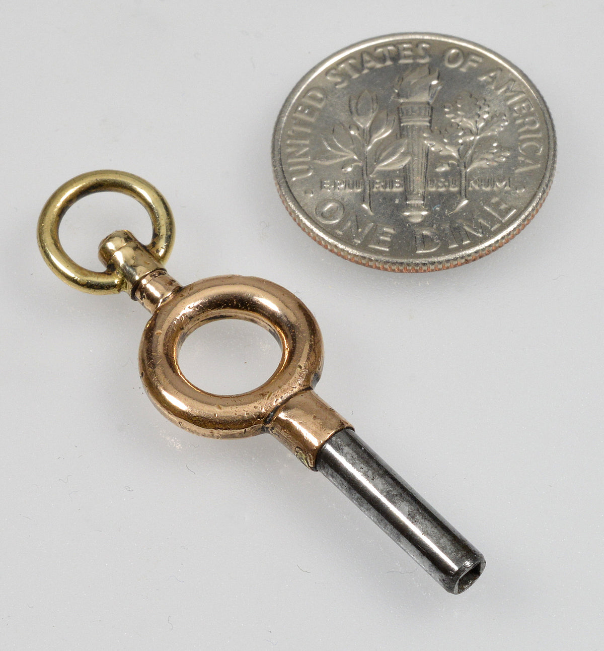 Antique Victorian GF Watch Key Pendant Fob With Swivel 004147