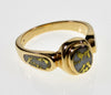 Gold Quartz 14K Ring Size 7 1/2 C.1930