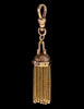 Antique Victorian 14K Gold Tassel Pendant Dog Clip Clasp C.1890