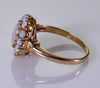 Australian Fiery Red Opal 10K Gold Ring C.1950 Size 8 3/4