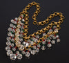 Early Miriam Haskell Gripoix Glass Crystal Festoon Necklace C.1930 003880