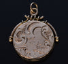 Antique Victorian 10K Gold Scenic Locket Pendant C.1890
