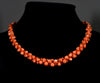 Art Deco Momo Coral Dog Bone Bead Necklace C.1930