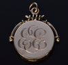 Antique Victorian 10K Gold Scenic Locket Pendant C.1890