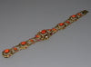 Antique Austro-Hungarian Red Coral Necklace Earrings Bracelet Set Seed Pearl Silver C.1890