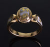 Gold Quartz 14K Ring Size 7 1/2 C.1930