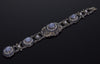Antique Austro-Hungarian Star Sapphire Silver Bracelet C.1870