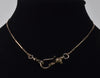Antique Georgian 10K Gold Dog Figurine Hook Watch Chain Necklace C.1820