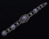 Antique Austro-Hungarian Star Sapphire Silver Bracelet C.1870