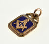 Antique Victorian 10K Enamel Masonic Fob Pendant C.1890
