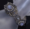 Antique Austro-Hungarian Star Sapphire Silver Bracelet C.1870