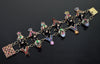 Art Nouveau Blackamoor Enamel Paste Sterling Bracelet C.1900