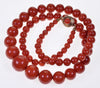 Antique Victorian Italian Red Coral Necklace C.1880 003605