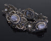 Antique Austro-Hungarian Star Sapphire Silver Bracelet C.1870
