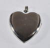 Vintage Japanese Shibayama Insect Sterling Silver Heart Locket Pendant