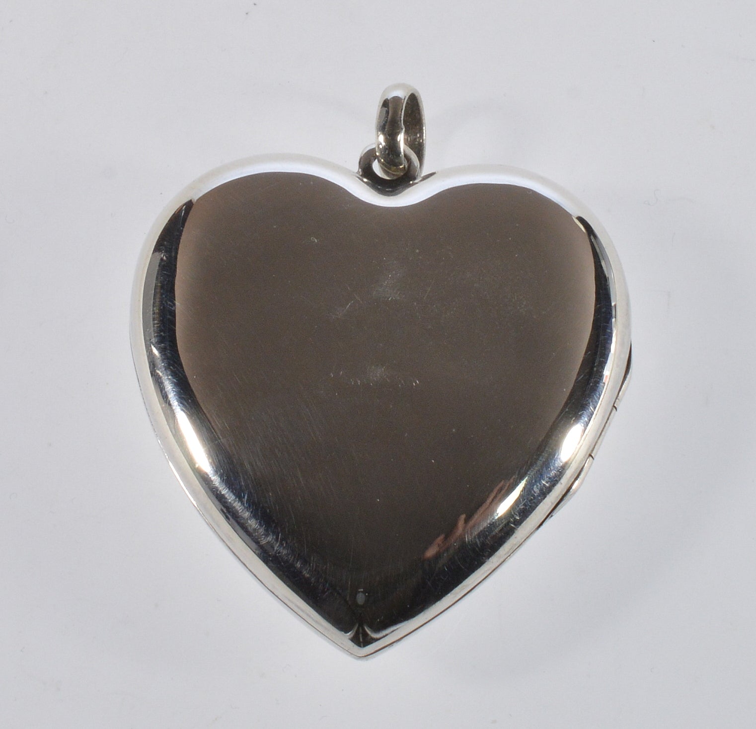 Vintage Japanese Shibayama Insect Sterling Silver Heart Locket Pendant