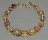 Antique Victorian Gold Watch Slide Bracelet C.1880