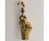 Antique Georgian Dog Holding Snake Gold Filled Figurine Pendant Fob C.1820