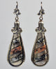 Antique Victorian Scottish Aberdeen Granite Sterling Earrings C.1880