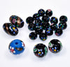 Antique Murano Venetian Hand Painted Glass Beads Lot C.1890
