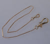 Antique Georgian 10K Gold Dog Figurine Hook Watch Chain Necklace C.1820