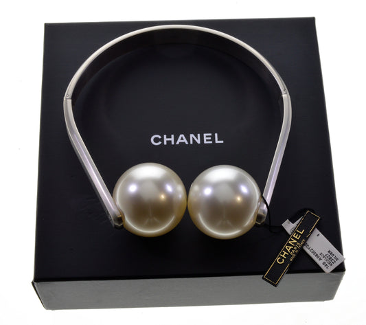 Chanel Karl Lagerfeld Headphone Choker Necklace C.2014