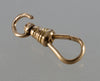 Victorian 14K Gold Dog Clip Clasp For Pocket Watch Albert Chain 0349