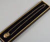 Victorian 14K Gold Large Swallow Bird Slide w Italian Chain Necklace