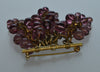 Miriam Haskell Purple Poured Glass Waterfall Necklace Brooch Set C.1930 003881