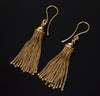 Antique Victorian 14K Gold Tassel Enamel Earrings C.1890