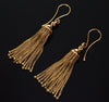 Antique Victorian 14K Gold Tassel Enamel Earrings C.1890