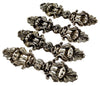 Antique Victorian Austro-Hungarian Hermann Ratzersdorfer Set of 4 Silver Cape Buckles C.1860