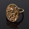 Art Nouveau 14K Gold Lion's Head Ring C.1900 Conversion