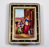 Antique Victorian Swiss Enamel Sterling Snuff Trinket Box C.1830