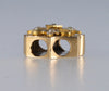 Antique Victorian 14K Gold Diamond Pearl Large Slide For Necklace C.1890