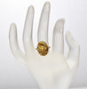 Art Nouveau 14K Gold Lion's Head Ring C.1900 Conversion